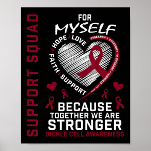 Sickle Cell Awareness Shirt Myself Me Self Group T Poster