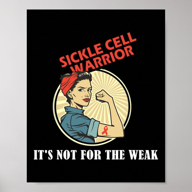 Sickle Cell Awareness Sickle Cell Warrior  Poster (Front)