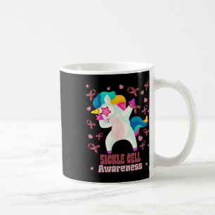 Sickle Cell Dabbing Unicorn Rainbow Warrior  Coffee Mug