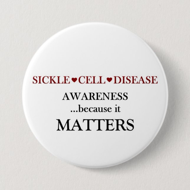 Sickle Cell Disease 7.5 Cm Round Badge (Front)