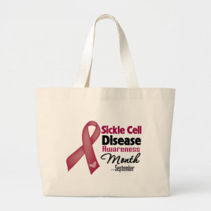 Sickle Cell Disease Awareness Month Large Tote Bag