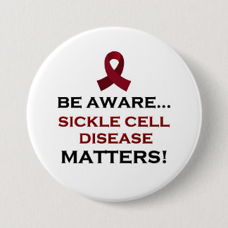 Sickle Cell Disease Awareness, Support and Healing 7.5 Cm Round Badge