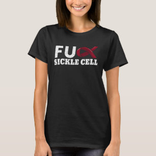 Sickle Cell Disease Burgundy Ribbon Blood Disorder T-Shirt