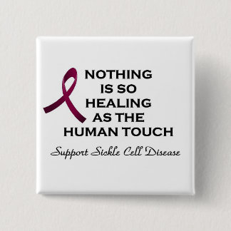 Sickle Cell Disease Support 15 Cm Square Badge