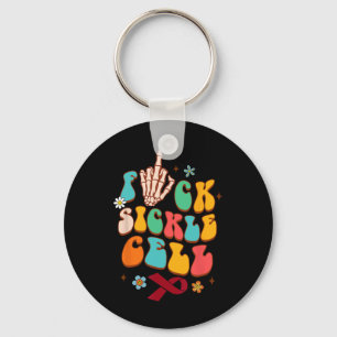 Sickle Cell Disease Warrior Scd Awareness Fck Sick Key Ring