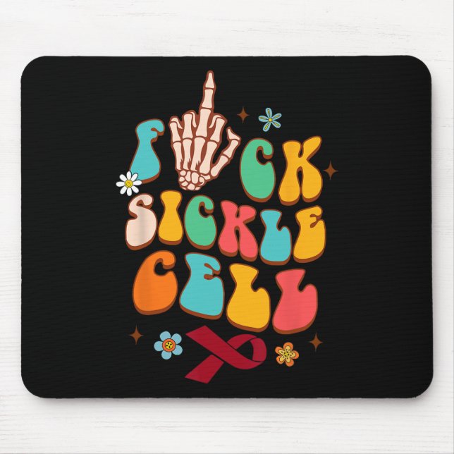 Sickle Cell Disease Warrior Scd Awareness Fck Sick Mouse Mat (Front)