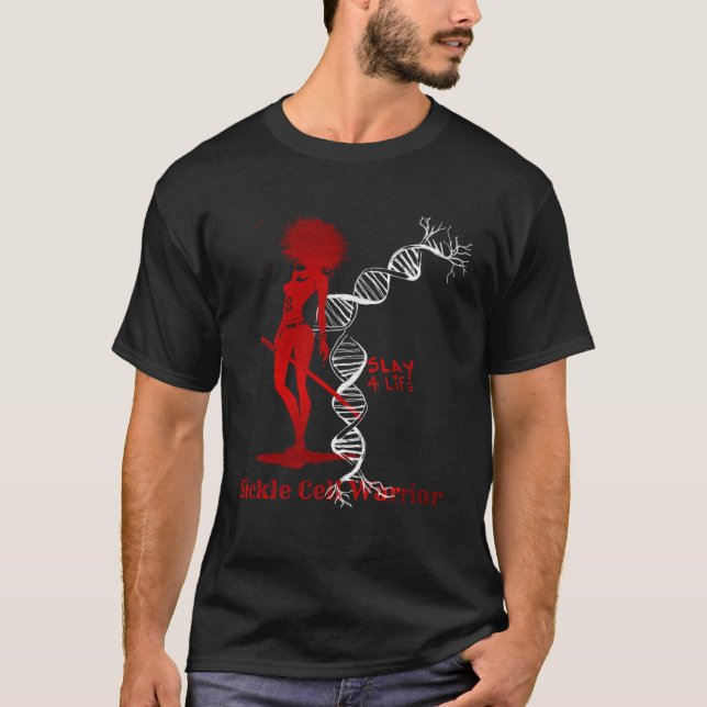 Sickle Cell Slay 4 Life DNA T-Shirt (Front)
