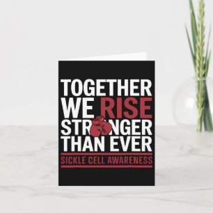 Sickle Cell Survivor Anaemia Together We Rise Boxi Card