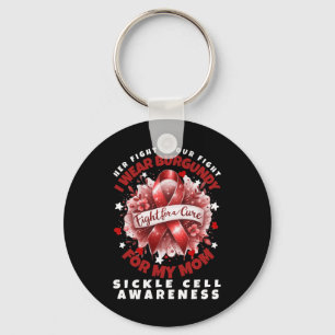 Sickle Cell Warrior Her Fight Is My Fight Mum Supp Key Ring