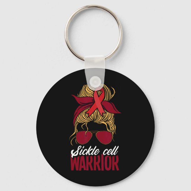 Sickle Cell Warrior Sickle Cell Amenia Sickle Cell Key Ring (Front)