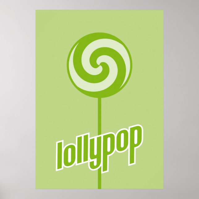 sickly sweet green lollypop poster (Front)