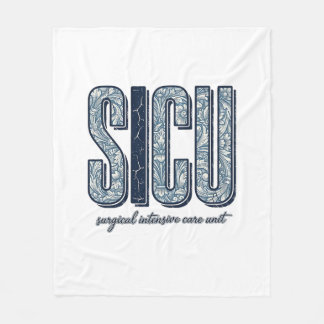 SICU Surgical Intensive Care Unit Vintage Shirt De Fleece Blanket