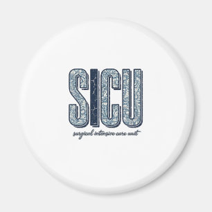 SICU Surgical Intensive Care Unit Vintage Shirt De Magnet