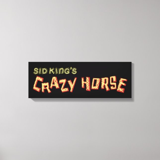 sid king's crazy horse canvas print (Front)