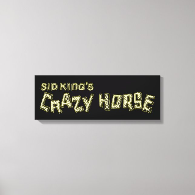 sid king's crazy horse canvas print (Front)