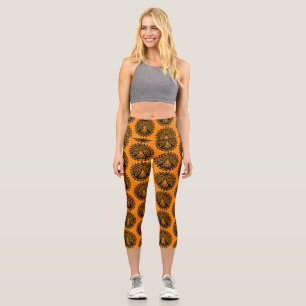 Siddhartha Gautama, Buddhist Art Capri Leggings