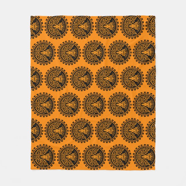 Siddhartha Gautama, Buddhist Art Fleece Blanket (Front)