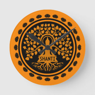 Siddhartha Gautama, Buddhist Art Round Clock