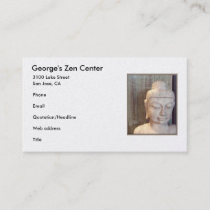 Siddhartha Gautama Photo Business Card