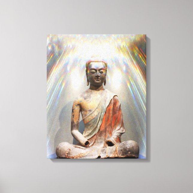 Siddhartha Gautama Statue Canvas Print (Front)