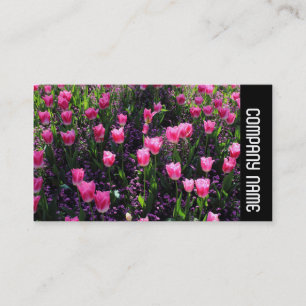 Side Band - Bed of Pink Tulips Business Card