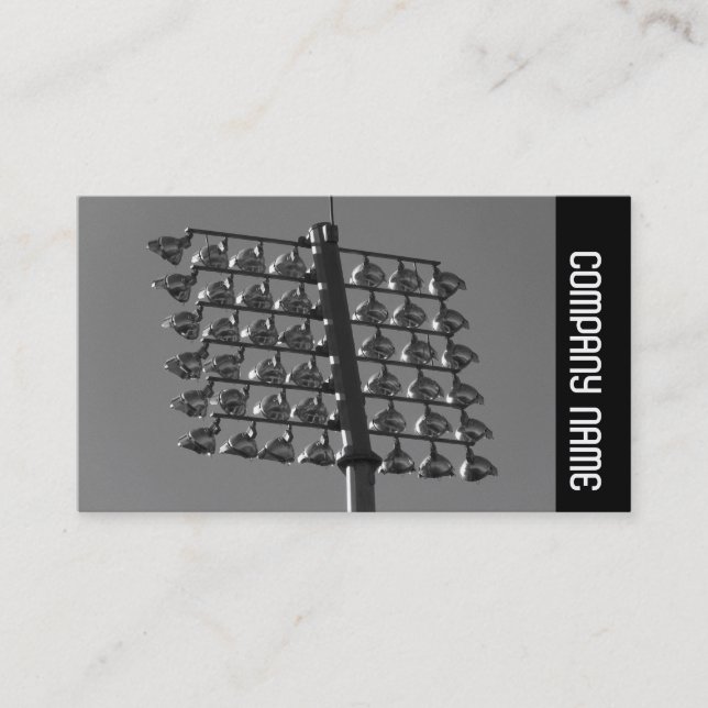 Side Band - Flood Lights (B&W) Business Card (Front)