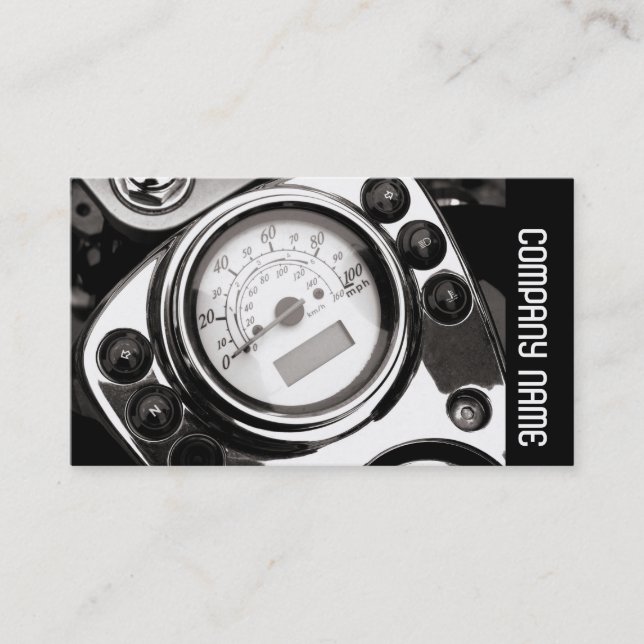 Side Band -  Motorcycle Speedometer Business Card (Front)