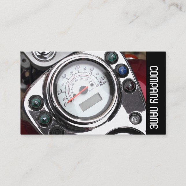 Side Band -  Motorcycle Speedometer Business Card (Front)