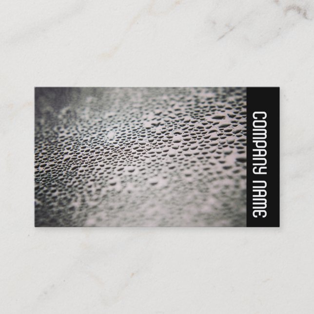 Side Band - Water Droplets on Glass 02 Business Card (Front)