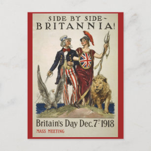 Side by Side Britannia  Postcard
