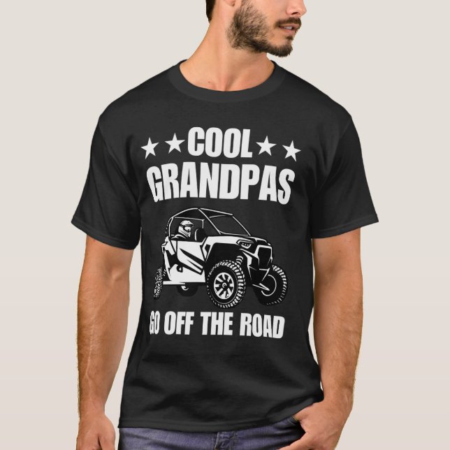 Side-By-Side For Grandpa Dad SxS Offroad UTV 4 Whe T-Shirt (Front)