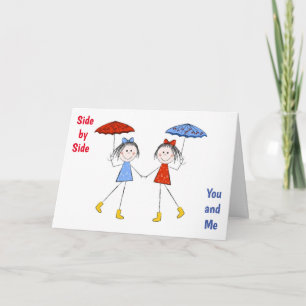 *SIDE BY SIDE IT WILL ALWAYS BE* FRIENDSHIP CARD