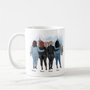 Side By Side Or Miles Apart Sisters Will Always Be Coffee Mug