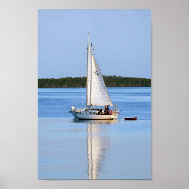 Side by Side Sailboats Poster (Front)