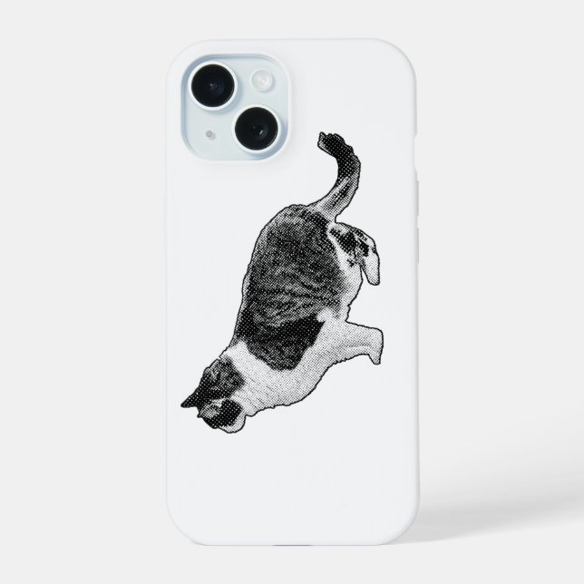 Side Cat, Soft Guard iPhone 15 Case (Back)