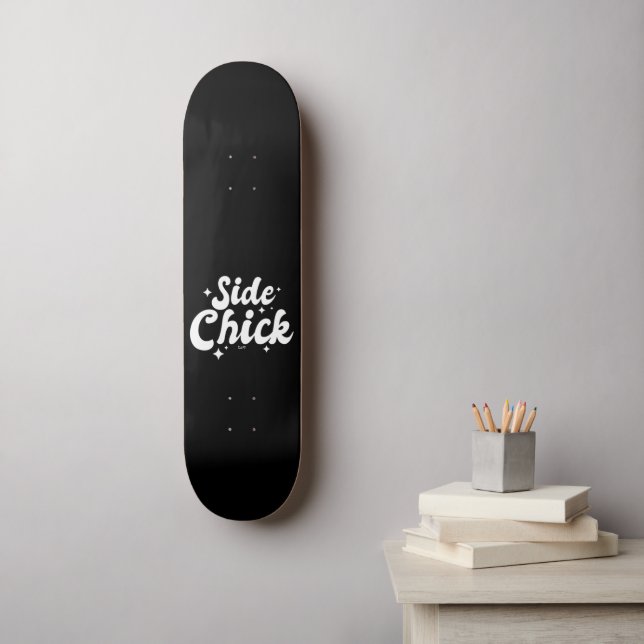 SIDE CHICK funny thanksgiving Skateboard (Wall Art)