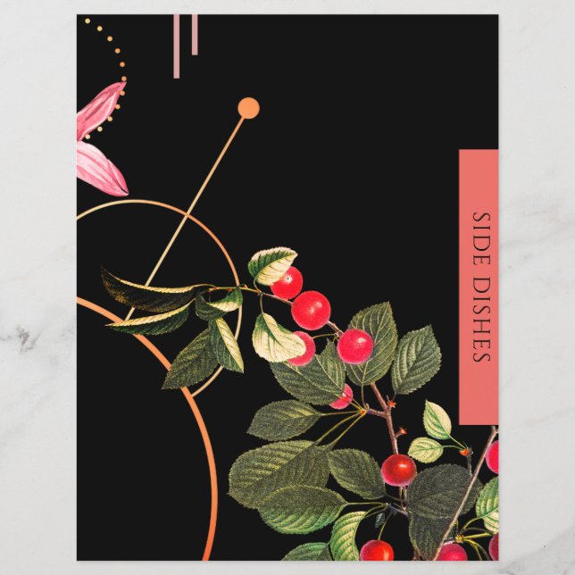 Side Dishes | Recipe Insert | Black & Red Cherries (Front)