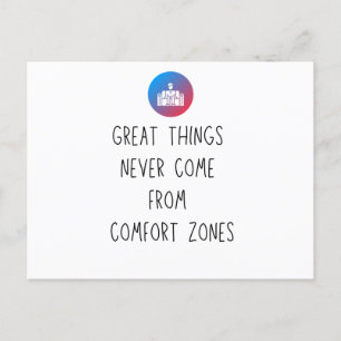 Side Hustle Out of my Comfort Zone Motivation Postcard