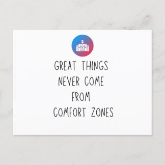 Side Hustle Out of my Comfort Zone Motivation Postcard
