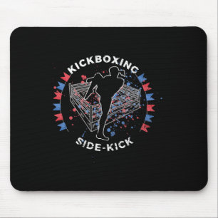 Side Kick Kickboxing Mouse Mat