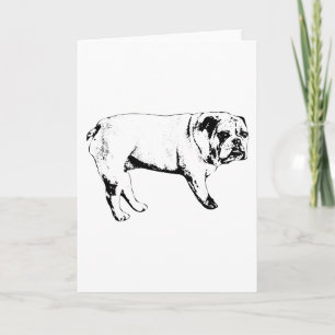 Side-Look Bulldog Card