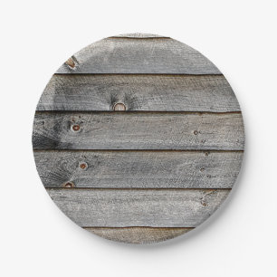 Side of a barn paper plate