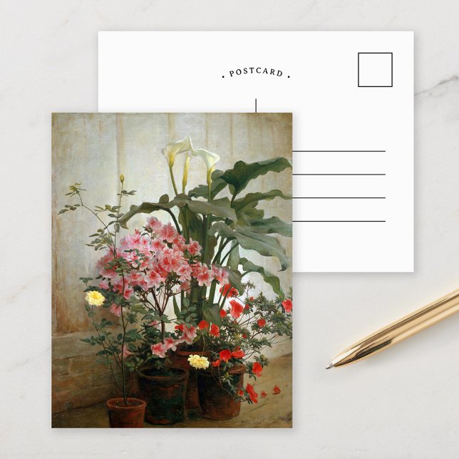 Side of a Greenhouse | George Cochran Lambdin Postcard (Creator Uploaded)