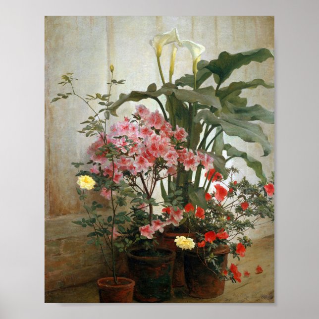 Side of a Greenhouse | George Cochran Lambdin Poster (Front)