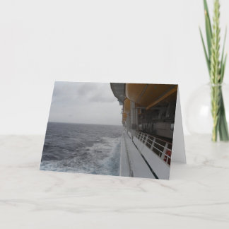 Side of Moving Cruise Ship Photo and  Card by Lore