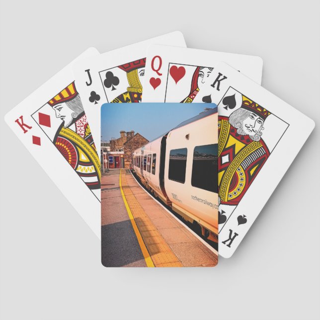 Side of the train playing cards (Back)