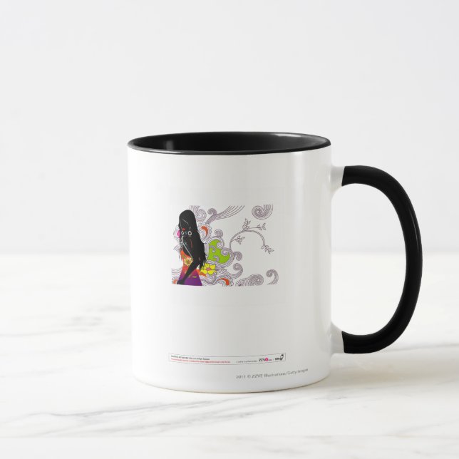 Side profile of a woman posing mug (Right)