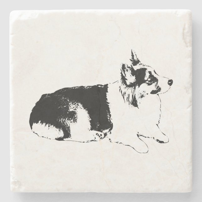 Side-Profile Pause Stone Coaster (Front)