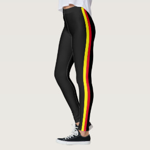 Side Stripe Black Leggings - Choose Colours