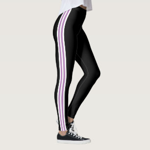 Side Stripe Fitness Leggings Choose Colour